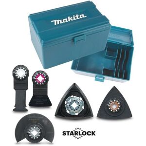 Starlock Multi Tool 5 Piece Renovation Set Plunge Segment Blade + Box - Makita Starlock Multi Tool 5 Piece Renovation Set Plunge Segment Blade + Box - Makita