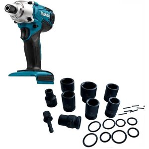 TD127D 18v Li-Ion G-Series Cordless Impact Driver Bare + 9pc Socket Set - Makita TD127D 18v Li-Ion G-Series Cordless Impact Driver Bare + 9pc Socket Set - Makita
