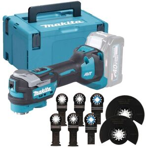 Makita TM001GZ02 40v XGT Brushless Starlock Multi Tool + 8pc Plunge Blade Set Makita TM001GZ02 40v XGT Brushless Starlock Multi Tool + 8pc Plunge Blade Set