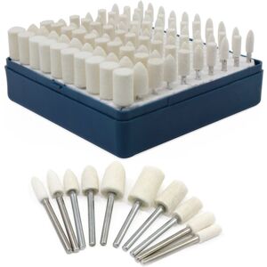 IKODM Mandrel Mounted Wool Felt Polishing Head Multifunctional Abrasive Polishing Point Polishing Accessories 100pcs - RWCrafts, Industry & Science IKODM Mandrel Mounted Wool Felt Polishing Head Multifunctional Abrasive Polishing Point Polishing Accessories 100pcs - RWCrafts, Industry & Science