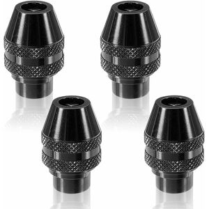 TRIMEC Mandrinsans Clé,4 pcs Mini Mandrin à Changement Rapide Changement Rapide Multi Sans Clé Pour Dremel Outils Rotatifs Accessoires,0.4-3.2mm TRIMEC Mandrinsans Clé,4 pcs Mini Mandrin à Changement Rapide Changement Rapide Multi Sans Clé Pour Dremel Outils Rotatifs Accessoires,0.4-3.2mm
