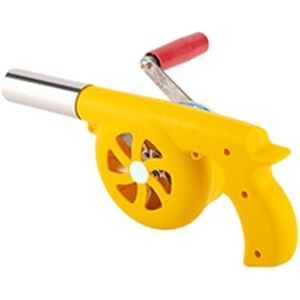 TORMATOR Manual BBQ blower with metal blade. Essential tool for fire (Yellow (metal gear)) TORMATOR Manual BBQ blower with metal blade. Essential tool for fire (Yellow (metal gear))