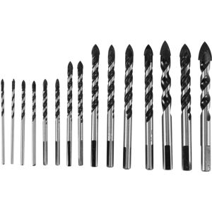 TLILY Masonry Drill Bit Set 15 Pcs Tungsten Carbide Tip Twist Bitsfor Porcelain Ceramic Tile Concrete (3-16mm) TLILY Masonry Drill Bit Set 15 Pcs Tungsten Carbide Tip Twist Bitsfor Porcelain Ceramic Tile Concrete (3-16mm)