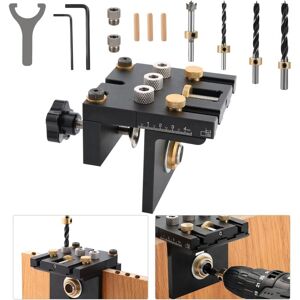 Gotrays - Metal Concealed Hinge Jig, 35mm Cabinet Hinge Drilling Puncher, Door Hinge Hole Puncher Drill Woodworking Tool Gotrays - Metal Concealed Hinge Jig, 35mm Cabinet Hinge Drilling Puncher, Door Hinge Hole Puncher Drill Woodworking Tool