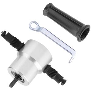 WOOSIEN Metal Sheet Cutter Double Head Electric Power Drill Attachment Portable Nibbler Cutting Tool WOOSIEN Metal Sheet Cutter Double Head Electric Power Drill Attachment Portable Nibbler Cutting Tool