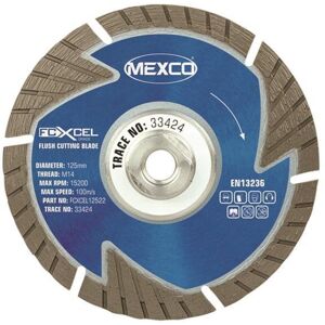 Mexco - Fcxcel12522 - 125 x 22 mm - Flush Cut - FCXcel Diamond blade Mexco - Fcxcel12522 - 125 x 22 mm - Flush Cut - FCXcel Diamond blade