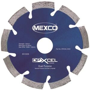 MEXCO DPXCEL12522 XCEL Grade Dual Purpose Diamond Blade 125 x 22mm MEXDPXL12522 MEXCO DPXCEL12522 XCEL Grade Dual Purpose Diamond Blade 125 x 22mm MEXDPXL12522