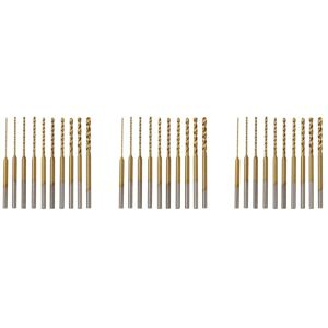 TLILY Micro-Twist Drill Bit Set - 30Pcs 0.6mm-2.2mm Tiny Drill Bit 2.35 Shank HSS Mini Engraving Drill Bits Hole Drilling Tool TLILY Micro-Twist Drill Bit Set - 30Pcs 0.6mm-2.2mm Tiny Drill Bit 2.35 Shank HSS Mini Engraving Drill Bits Hole Drilling Tool
