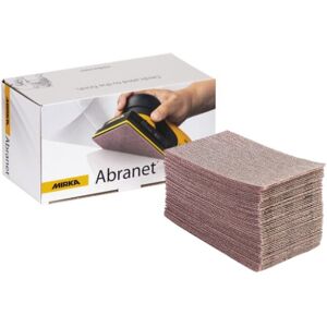 Mirka Abranet net sandpaper strips - P600 - 81x133 mm - 50 pcs - Sanding Wood & Metal Mirka Abranet net sandpaper strips - P600 - 81x133 mm - 50 pcs - Sanding Wood & Metal