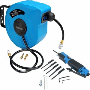 Hose Reel Pneumatic Compressed Air Tool Set diy Garage Workshop Equipment 10m Druckluft Schlauchtrommel + Karosseriesäge (de) - Monzana Hose Reel Pneumatic Compressed Air Tool Set diy Garage Workshop Equipment 10m Druckluft Schlauchtrommel + Karosseriesäge (de) - Monzana
