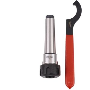 Tlily - Mt3 Er25 M12 Fixed Collet Chuck Holder Cnc Milling Turning Tools Wrench 1Pc Tlily - Mt3 Er25 M12 Fixed Collet Chuck Holder Cnc Milling Turning Tools Wrench 1Pc