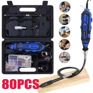 Day Plus - Multi Tool 80PCS Set Accessory Set Kit Dremmel Drill Sand Grinder Polisher 135W Day Plus - Multi Tool 80PCS Set Accessory Set Kit Dremmel Drill Sand Grinder Polisher 135W