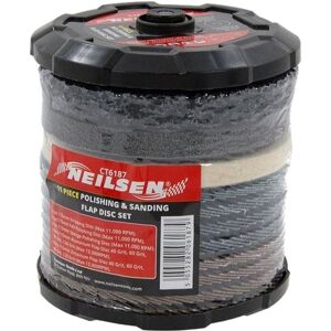 Neilsen 11pc Polishing Sanding Flap Discs Set Angle Grinder 115mm 4.5'' Disc Neilsen 11pc Polishing Sanding Flap Discs Set Angle Grinder 115mm 4.5'' Disc