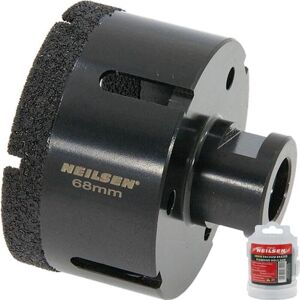 Neilsen 68mm Porcelain Tile Ceramic Stone Diamond Hole Saw Drill Bit M14 Grinder Neilsen 68mm Porcelain Tile Ceramic Stone Diamond Hole Saw Drill Bit M14 Grinder