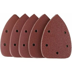 Linghhang - Pack of 50 Sandpaper Sheets, 5 Holes - 90 x 140mm - Triangular Sandpaper - 10 x 40/60/80/120/240 Grit - For use with Triangular Sanders Linghhang - Pack of 50 Sandpaper Sheets, 5 Holes - 90 x 140mm - Triangular Sandpaper - 10 x 40/60/80/120/240 Grit - For use with Triangular Sanders