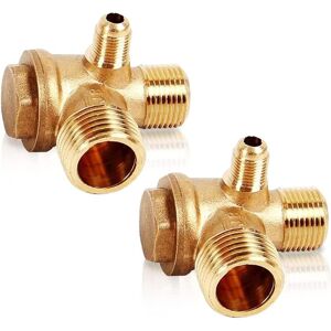 IKODM Pcs 3 Way Non Return Valves with External Thread (20 × 16 × 10 mm) 3 Way Brass Pressure Relief Valve Compressor for Man IKODM Pcs 3 Way Non Return Valves with External Thread (20 × 16 × 10 mm) 3 Way Brass Pressure Relief Valve Compressor for Man