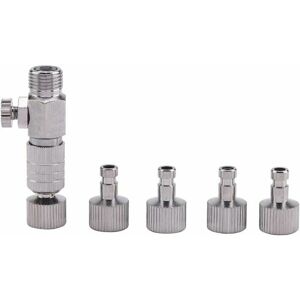 Hoopzi - Pneumatic Airbrush Accessory Airbrush Disconnect Metal Fitting, 4pcs 1/8' Male-Female Fittings for Connecting Airbrush Air Compressor Hoopzi - Pneumatic Airbrush Accessory Airbrush Disconnect Metal Fitting, 4pcs 1/8' Male-Female Fittings for Connecting Airbrush Air Compressor