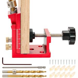 GOTRAYS Pocket Hole Jig Kit, 15 Degree Metal Pocket Screw Drilling Fixture, Pocket Dowel Hole Jig System Set Wood Joint Angle Tool GOTRAYS Pocket Hole Jig Kit, 15 Degree Metal Pocket Screw Drilling Fixture, Pocket Dowel Hole Jig System Set Wood Joint Angle Tool