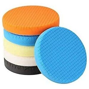 TEHTUY Polishing Pad, 5 Pieces 150mm/6 Inch Polishing Sponge Car Polishing Kit Polisher Pad/for RO/DA Dual Action Polisher TEHTUY Polishing Pad, 5 Pieces 150mm/6 Inch Polishing Sponge Car Polishing Kit Polisher Pad/for RO/DA Dual Action Polisher