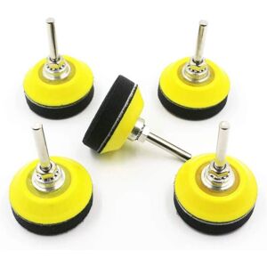 Memkey - Polishing Sanding Pad, 5-Piece Drill Pad with Velcro Fastener, Bone Velcro Pad 50 mm, with 1/4-inch Shank Drill Attachment and Foam Memkey - Polishing Sanding Pad, 5-Piece Drill Pad with Velcro Fastener, Bone Velcro Pad 50 mm, with 1/4-inch Shank Drill Attachment and Foam