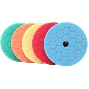 GOTRAYS Polishing Sponge,SPTA 5Pcs 150mm Hex Logic Polishing Pad Sponge Buffing Kit for Car Sanding Polishing for 125mm ro/da Polishing for Polisher GOTRAYS Polishing Sponge,SPTA 5Pcs 150mm Hex Logic Polishing Pad Sponge Buffing Kit for Car Sanding Polishing for 125mm ro/da Polishing for Polisher