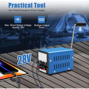 CNCEST Power Generator Hand Crank Generator Portable Dynamo Charger Emergency Hand Crank USB Emergency Power Generator 20W 2000rmp/Min CNCEST Power Generator Hand Crank Generator Portable Dynamo Charger Emergency Hand Crank USB Emergency Power Generator 20W 2000rmp/Min