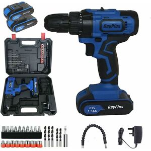 Briefness - Power Screwdriver & Bits Set. High Speed, Cordless & Rechargeable Drill Driver for Wood & Plastics Drilling in Household diy Briefness - Power Screwdriver & Bits Set. High Speed, Cordless & Rechargeable Drill Driver for Wood & Plastics Drilling in Household diy