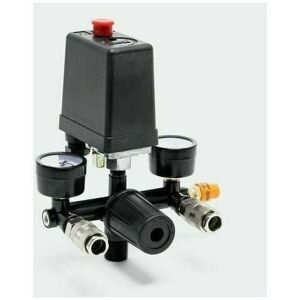 DEWDAT Pressure regulator with pressure switch for compressor pressure switch 2 displays DEWDAT Pressure regulator with pressure switch for compressor pressure switch 2 displays