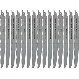 UFIXT Reciprocating Saw Blade Multipurpose 230mm Length 5-8tpi Bi Metal Pack of 15 UFIXT Reciprocating Saw Blade Multipurpose 230mm Length 5-8tpi Bi Metal Pack of 15