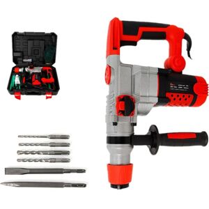 Cncest - Rotary Hammer Drill 2200W Hammer Drilling Chiseling Electric Demolition Jack Hammer Concrete Drill Breaker Chisels Kit 0-930 r/min Cncest - Rotary Hammer Drill 2200W Hammer Drilling Chiseling Electric Demolition Jack Hammer Concrete Drill Breaker Chisels Kit 0-930 r/min