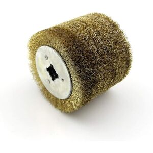 MEMKEY Round nylon brush, nylon brush, abrasive wire brush, 1 piece, stainless steel wheel for polishing and deburring wood varnish, 120 x 120 x 110 mm MEMKEY Round nylon brush, nylon brush, abrasive wire brush, 1 piece, stainless steel wheel for polishing and deburring wood varnish, 120 x 120 x 110 mm