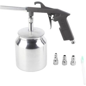 SNQ Sandblasting Gun for Compressor, 750cc Sandblasting Gun Tool Kit with Suction Cup for Spraying, Cleaning, Glass Engraving, DIY SNQ Sandblasting Gun for Compressor, 750cc Sandblasting Gun Tool Kit with Suction Cup for Spraying, Cleaning, Glass Engraving, DIY