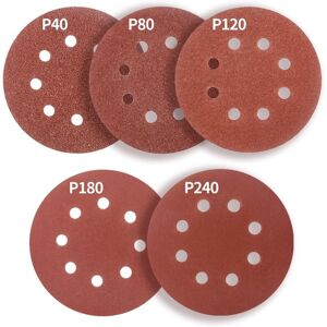 BEIJIYI Sanding Discs Sandpaper 125 mm. 8 Holes, 50 Pieces Sanding Discs: Self-Adhesive Perforated Sanding Discs 125 mm Grit 40 80 120 180 240 for Orbital BEIJIYI Sanding Discs Sandpaper 125 mm. 8 Holes, 50 Pieces Sanding Discs: Self-Adhesive Perforated Sanding Discs 125 mm Grit 40 80 120 180 240 for Orbital