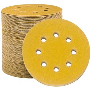 TINOR Sanding Discs Sandpaper 125mm, 100 Sanding Discs Sander Round Sanding Pads 8 Holes 80 Grit for Sanding Polishing Rust Removal TINOR Sanding Discs Sandpaper 125mm, 100 Sanding Discs Sander Round Sanding Pads 8 Holes 80 Grit for Sanding Polishing Rust Removal