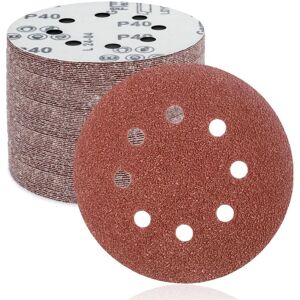 BEIJIYI Sanding Discs Sandpaper 125mm 8 Holes, 50 Pieces Sanding Discs: Self-Adhesive Perforated Sanding Discs 125mm Grit 80 for Random Orbital Sander, BEIJIYI Sanding Discs Sandpaper 125mm 8 Holes, 50 Pieces Sanding Discs: Self-Adhesive Perforated Sanding Discs 125mm Grit 80 for Random Orbital Sander,