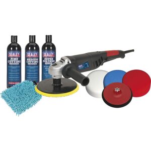 Sealey CPK05 Ø180mm Pro Polishing & Compounding Kit - Polisher, Lightweight, 1100W Sealey CPK05 Ø180mm Pro Polishing & Compounding Kit - Polisher, Lightweight, 1100W