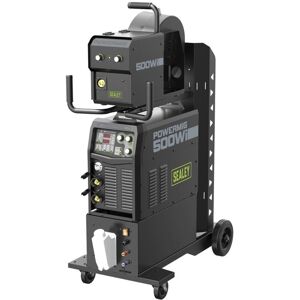Sealey POWERMIG500Wi 500A Professional Gas/Gasless MIG/MMA/TIG Inverter Welder With Portable Wire Feeder & Water Cooler 415V 3ph Sealey POWERMIG500Wi 500A Professional Gas/Gasless MIG/MMA/TIG Inverter Welder With Portable Wire Feeder & Water Cooler 415V 3ph