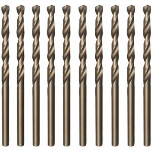TINOR Set of 10 M35 Twist Drill Bits HSS Gold and Cobalt HSS 3.5mm x 70mm for Drilling Stainless and Hard Steels, Cast Iron, Copper, Aluminum, Wood and TINOR Set of 10 M35 Twist Drill Bits HSS Gold and Cobalt HSS 3.5mm x 70mm for Drilling Stainless and Hard Steels, Cast Iron, Copper, Aluminum, Wood and