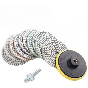 ODIPIE Set of 12 4" Diamond Polishing Discs – For granite, marble, concrete – High wear resistance – Fast polishing speed ODIPIE Set of 12 4" Diamond Polishing Discs – For granite, marble, concrete – High wear resistance – Fast polishing speed