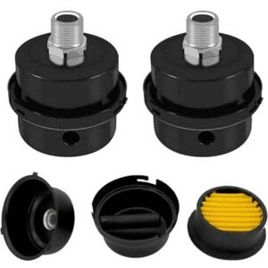 TEHTUY Set of 2 Air Filters for Compressors, Air Filter for Compressors, 5/8" 20mm Thread, Metal Intake Filter, for Compressors, Air Filter, Air Compressor, TEHTUY Set of 2 Air Filters for Compressors, Air Filter for Compressors, 5/8" 20mm Thread, Metal Intake Filter, for Compressors, Air Filter, Air Compressor,