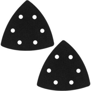 MCBOSON Set of 2 polishing pads for triangular sander 90 x 90 mm, triangular soft sponge polishing pads with 6 holes, suitable for all standard triangular MCBOSON Set of 2 polishing pads for triangular sander 90 x 90 mm, triangular soft sponge polishing pads with 6 holes, suitable for all standard triangular