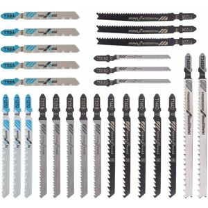 Mumu - Set of 25 Jigsaw Blades T118A / T144D / T101B/T123X / T101AO/T127D / T345XF for Cutting Metal/Wood/Plastic - For Bosch, Black & Decker, Mumu - Set of 25 Jigsaw Blades T118A / T144D / T101B/T123X / T101AO/T127D / T345XF for Cutting Metal/Wood/Plastic - For Bosch, Black & Decker,