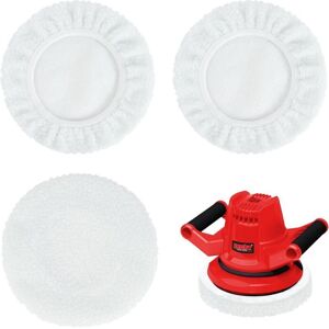 TEHTUY Set of 3 Lambswool Polishing Pads, Polishing Pads, (Ø 225 mm, Accessories for Random Orbital Sanders) TEHTUY Set of 3 Lambswool Polishing Pads, Polishing Pads, (Ø 225 mm, Accessories for Random Orbital Sanders)