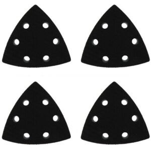 MCBOSON Set of 4 polishing pads for 90 x 90 mm triangular sander, triangular soft sponge polishing pads with 6 holes, suitable for all standard triangular MCBOSON Set of 4 polishing pads for 90 x 90 mm triangular sander, triangular soft sponge polishing pads with 6 holes, suitable for all standard triangular