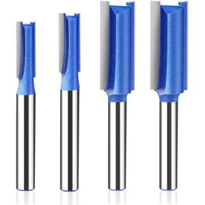 Set of 4 Straight Router Bits with 6mm Shank, Straight Bit with Shank, Cutting Diameter 6.35/7.96/9.52/12.7mm, Straight Bit for Router Work Set of 4 Straight Router Bits with 6mm Shank, Straight Bit with Shank, Cutting Diameter 6.35/7.96/9.52/12.7mm, Straight Bit for Router Work