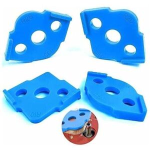 DEBUNS Set of 4 Tabletop Router Jigs, R5 - R40 Cutting Plan Jig, Corner Radius Routing Accessories, Half Circle Router Guide Jig (Blue), DEBUNS Set of 4 Tabletop Router Jigs, R5 - R40 Cutting Plan Jig, Corner Radius Routing Accessories, Half Circle Router Guide Jig (Blue),