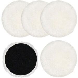 MCBOSON Set of 5 125 mm wool polishing pads, Polishing bonnets for random orbital sander with, cork floors MCBOSON Set of 5 125 mm wool polishing pads, Polishing bonnets for random orbital sander with, cork floors