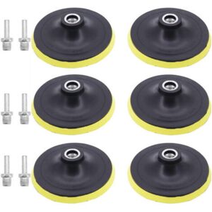 MCBOSON Set of 6 Sanding Pads 150mm Abrasive Discs Sanding Plate with M14 Thread Hook and Loop Sanding Backer Plate Polishing for Drill Angle Grinder MCBOSON Set of 6 Sanding Pads 150mm Abrasive Discs Sanding Plate with M14 Thread Hook and Loop Sanding Backer Plate Polishing for Drill Angle Grinder