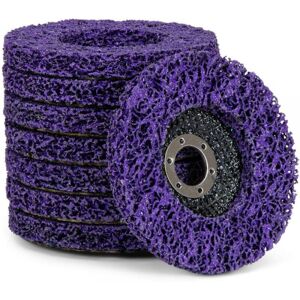 Cyslmuk - Set of 8 cleaning discs, for angle grinders, csd, coarse, diameter: 125 mm, purple Cyslmuk - Set of 8 cleaning discs, for angle grinders, csd, coarse, diameter: 125 mm, purple