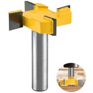 MCBOSON Slab Flattening Router Bit, 8mm Shank Router Bit, Surfacing Router Bit, Slab Router Bit, Wood Router Bit for Routers, T Shape Router, for Woodworking MCBOSON Slab Flattening Router Bit, 8mm Shank Router Bit, Surfacing Router Bit, Slab Router Bit, Wood Router Bit for Routers, T Shape Router, for Woodworking